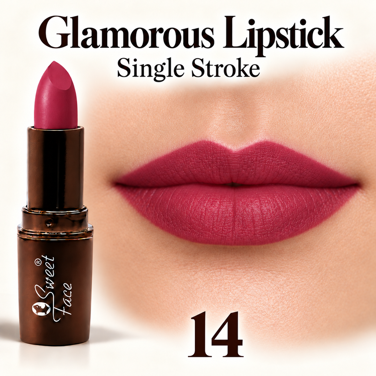 Sweetface Glamorous Lipstick – Shade 14