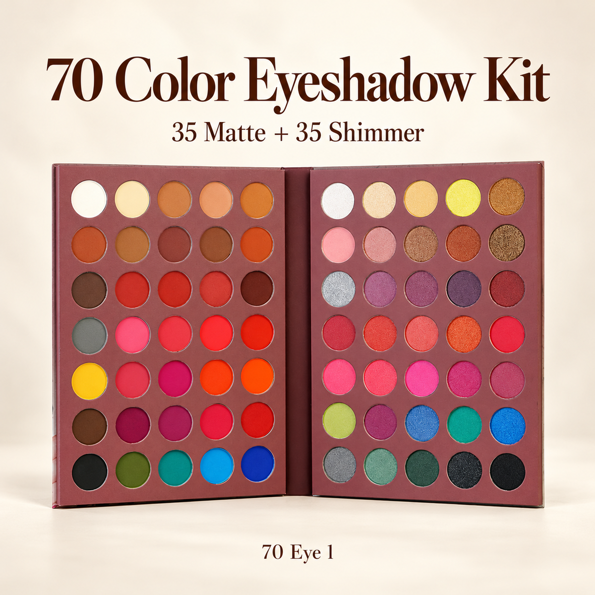 Sweetface 70 Color Matte & Shimmer Eyeshadow Kit