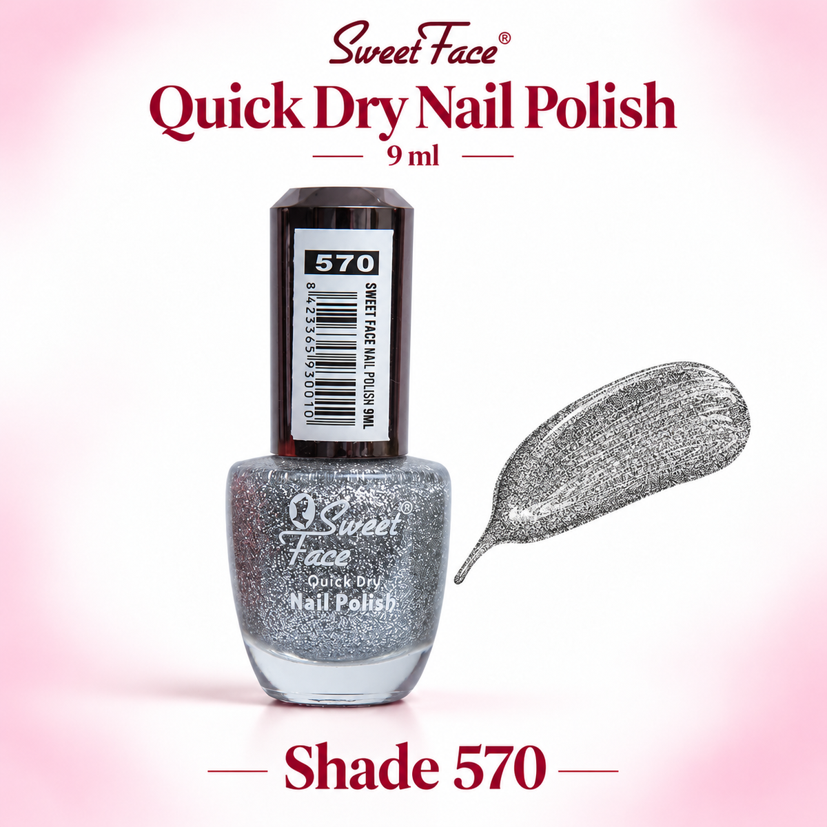 Sweetface Quick Dry Nail Polish 9ml – Shade 570