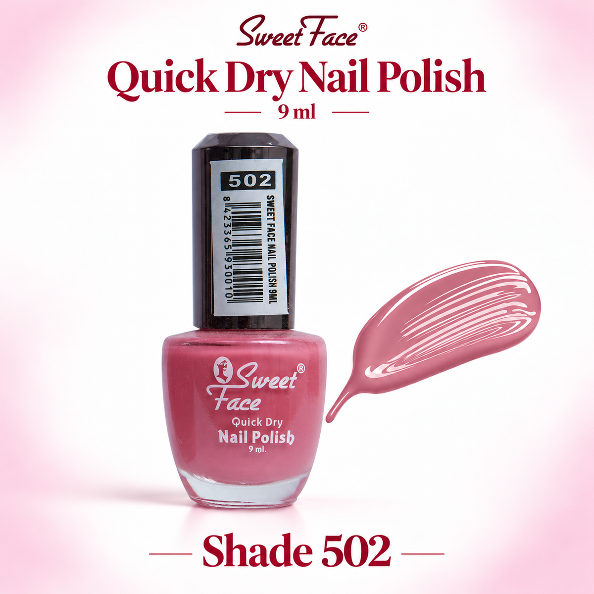 Sweetface Quick Dry Nail Polish 9ml – Shade 502