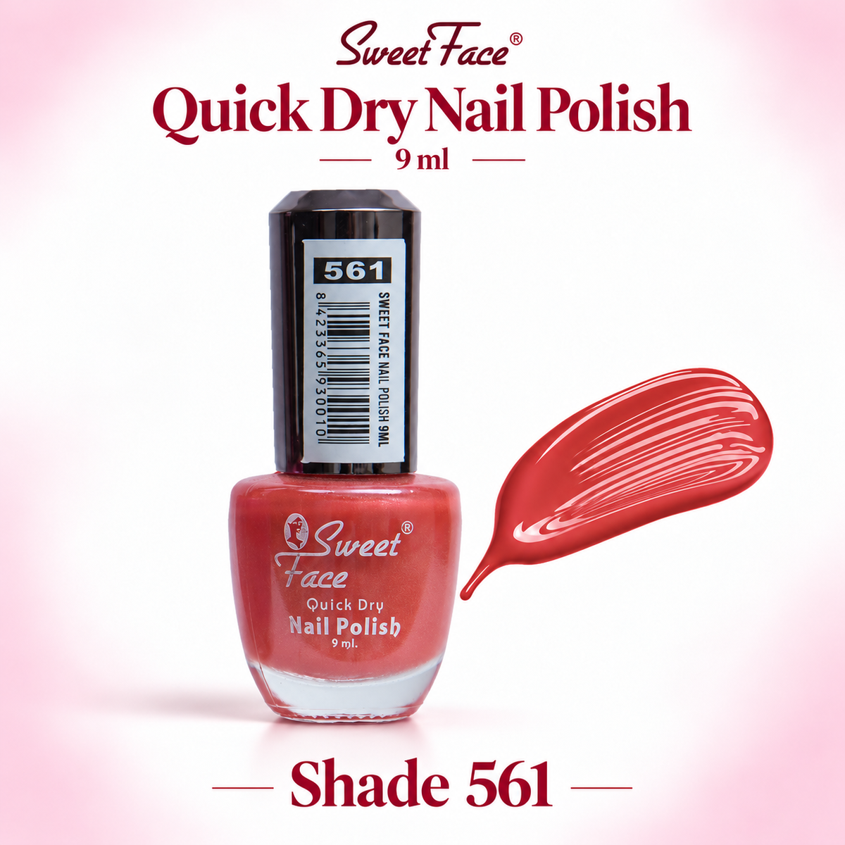 Sweetface Quick Dry Nail Polish 9ml – Shade 561