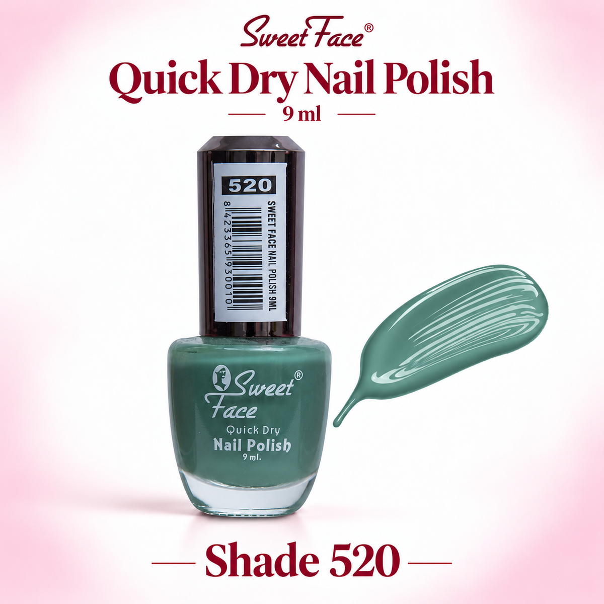 Sweetface Quick Dry Nail Polish 9ml – Shade 520