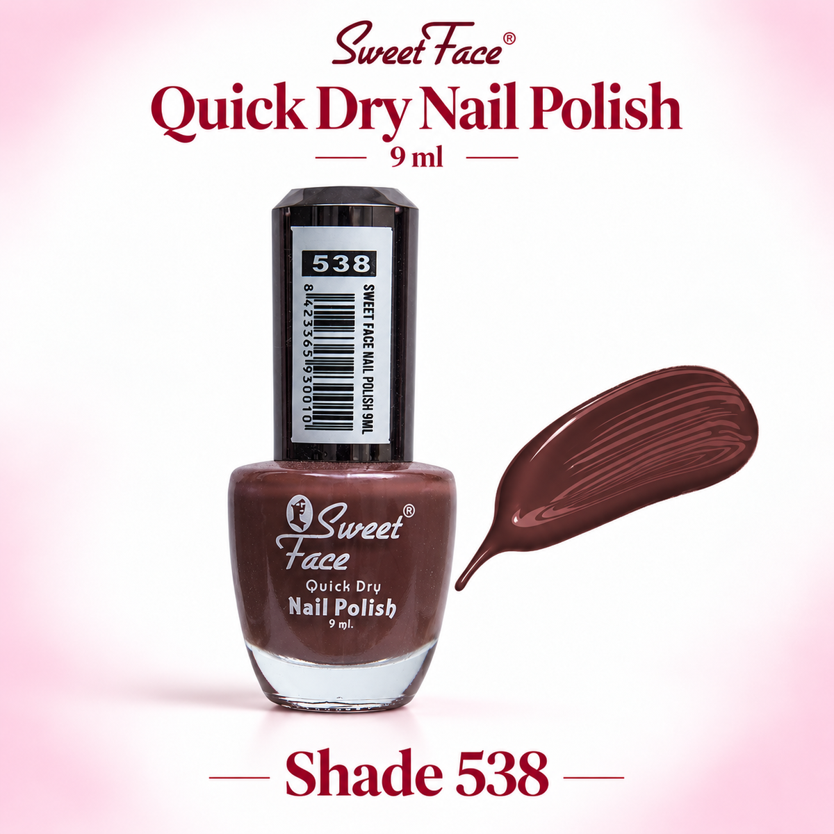 Sweetface Quick Dry Nail Polish 9ml – Shade 538