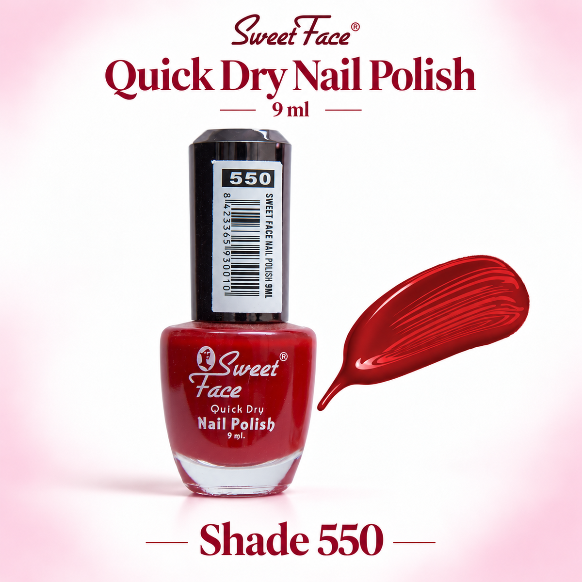 Sweetface Quick Dry Nail Polish 9ml – Shade 550
