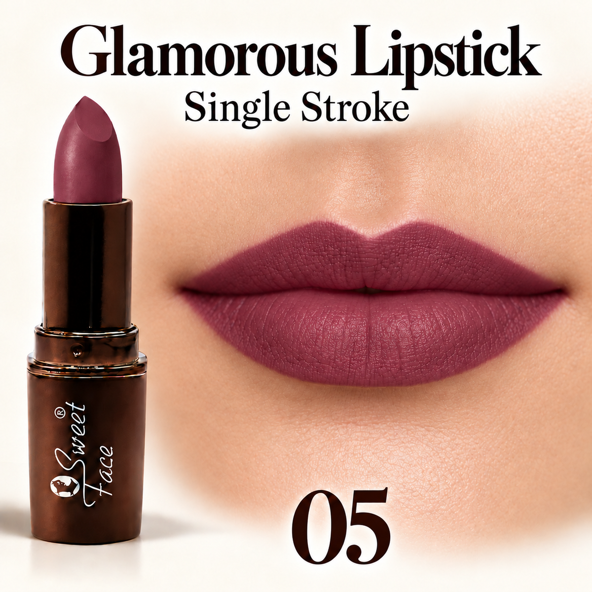 Sweetface Glamorous Lipstick – Shade 05