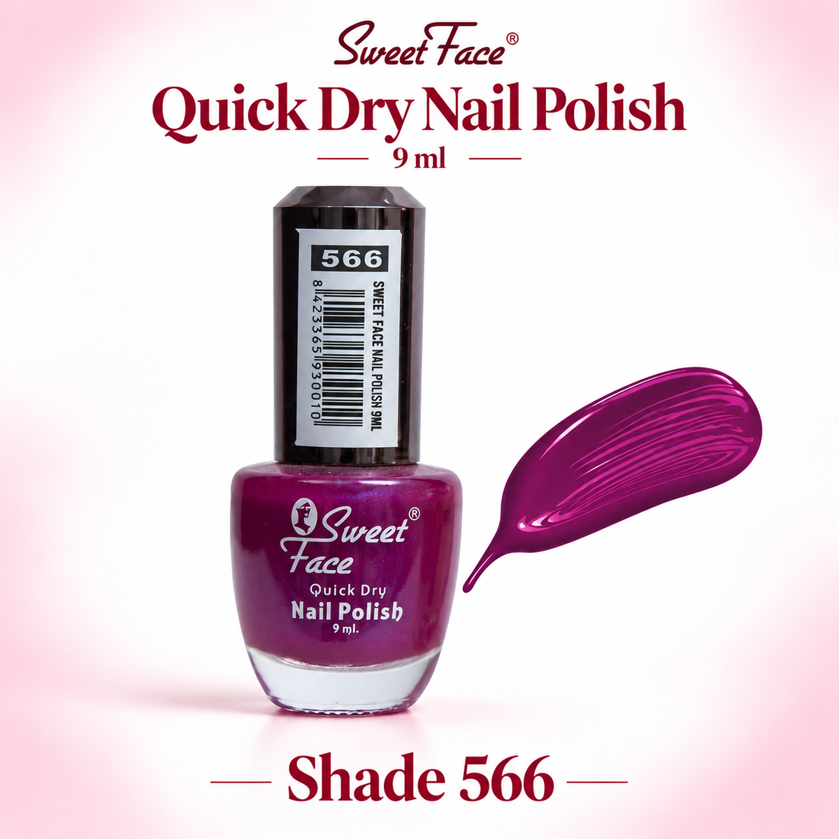 Sweetface Quick Dry Nail Polish 9ml – Shade 566