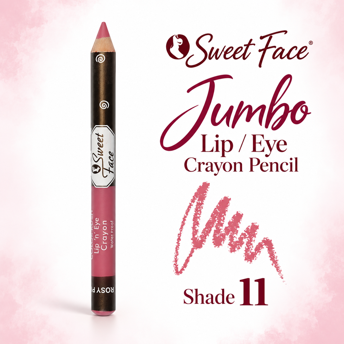 Sweetface Jumbo Lip/Eye Crayon Pencil – Shade 11