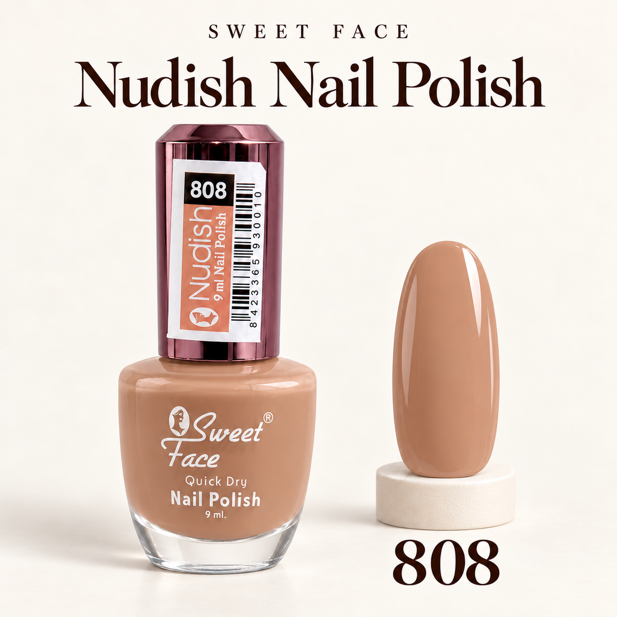 Sweetface Nudish Nail Polish – Shade 808