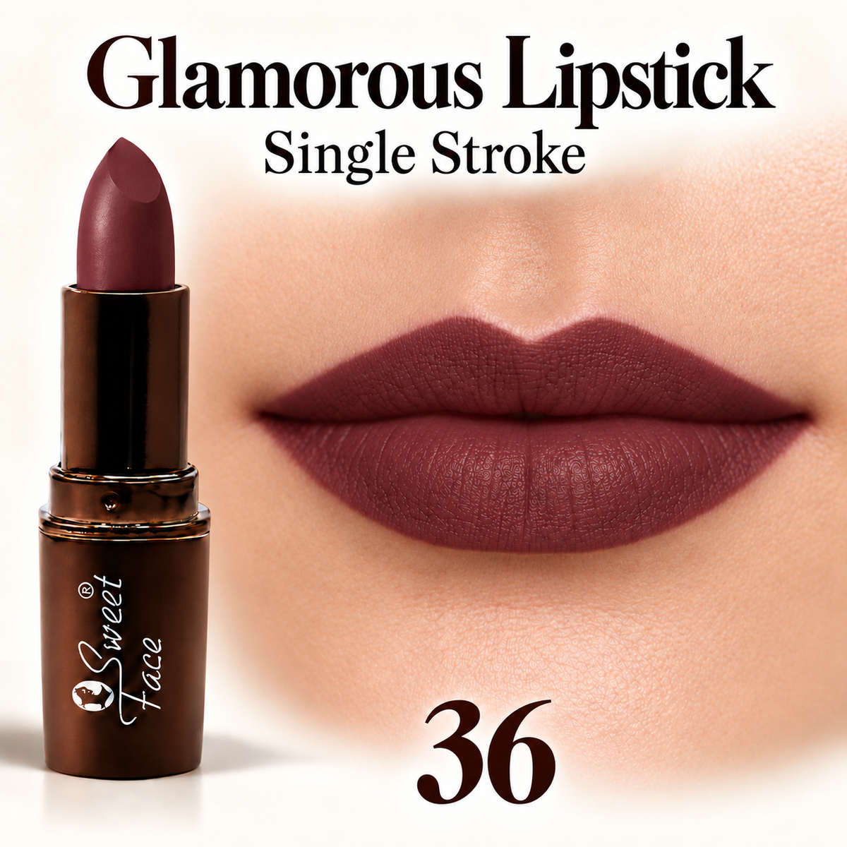 Sweetface Glamorous Lipstick – Shade 36