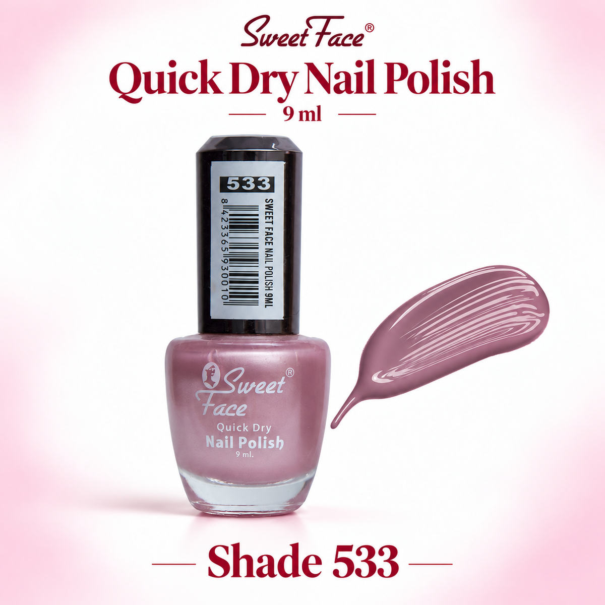 Sweetface Quick Dry Nail Polish 9ml – Shade 533