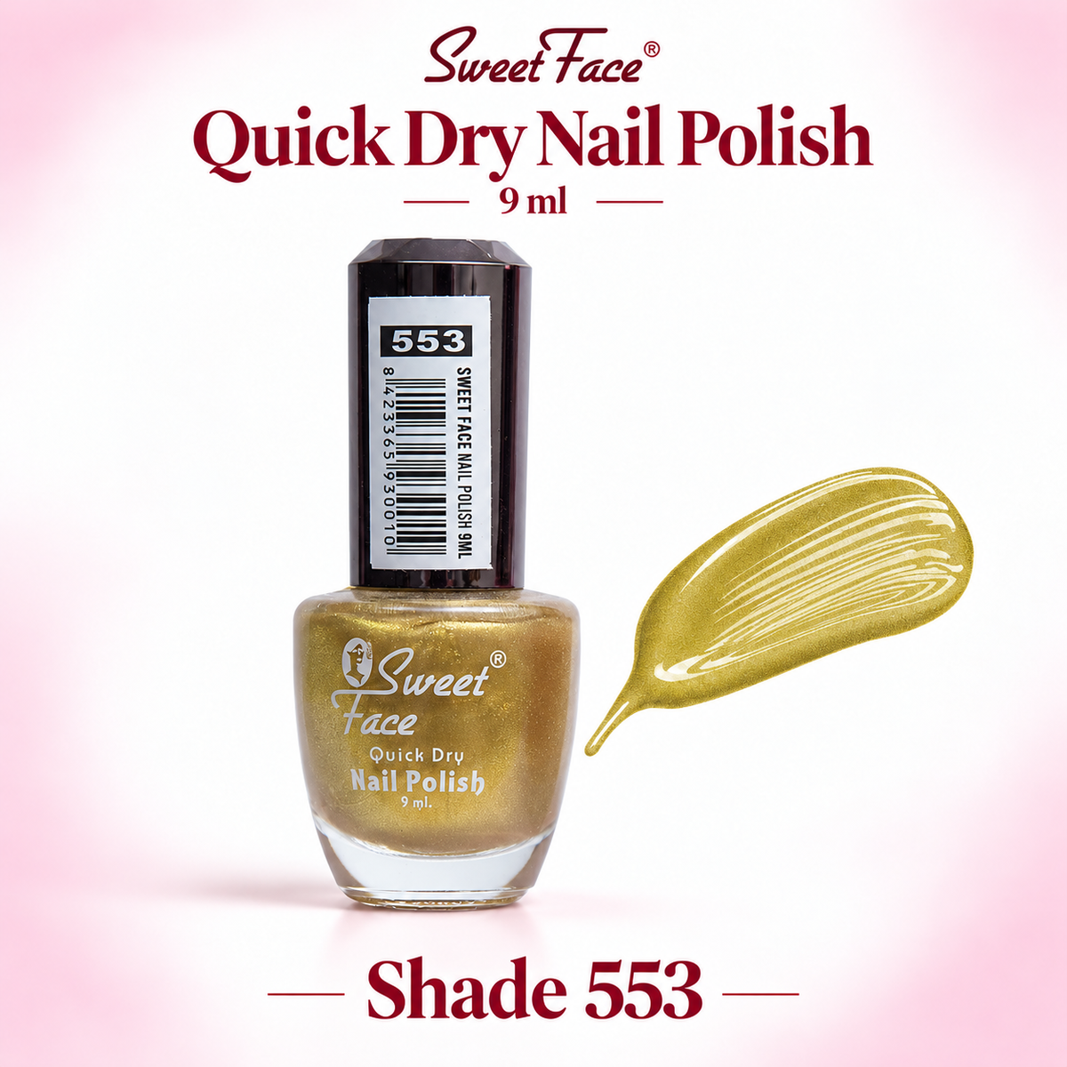 Sweetface Quick Dry Nail Polish 9ml – Shade 553