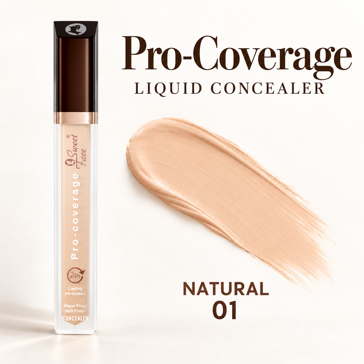 Sweetface Pro-Coverage Liquid Concealer – Natural 01