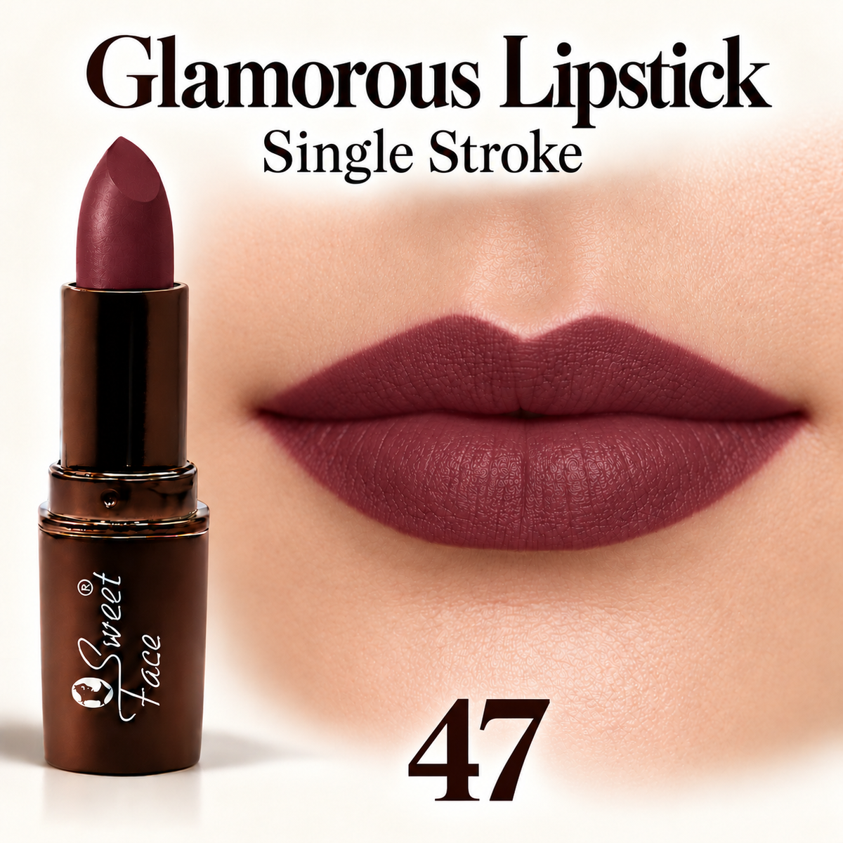 Sweetface Glamorous Lipstick – Shade 47