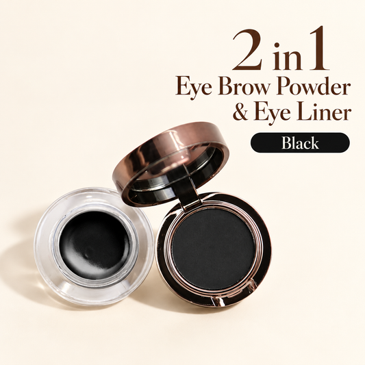 Sweetface 2 in 1 Eyebrow Powder & Eyeliner – Black