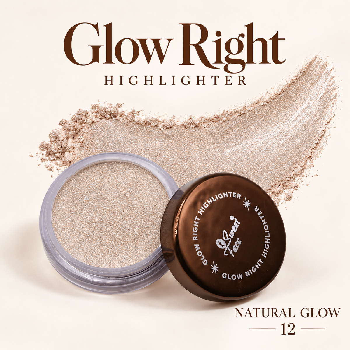 Sweetface Glow Right Highlighter – 12 Natural Glow
