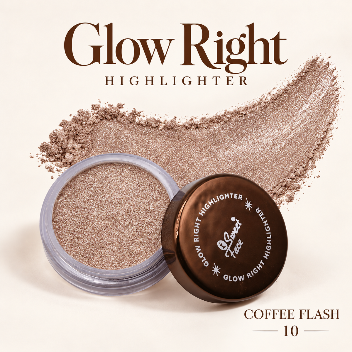 Sweetface Glow Right Highlighter – 10 Coffee Flash