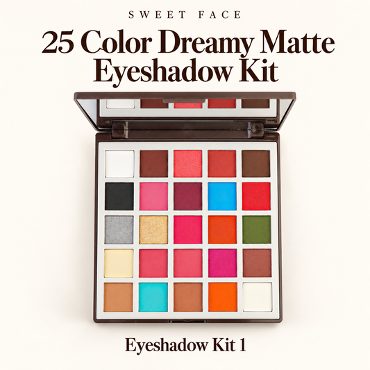 Sweetface 25 Color Dreamy Matte Eyeshadow Kit – Palette 1