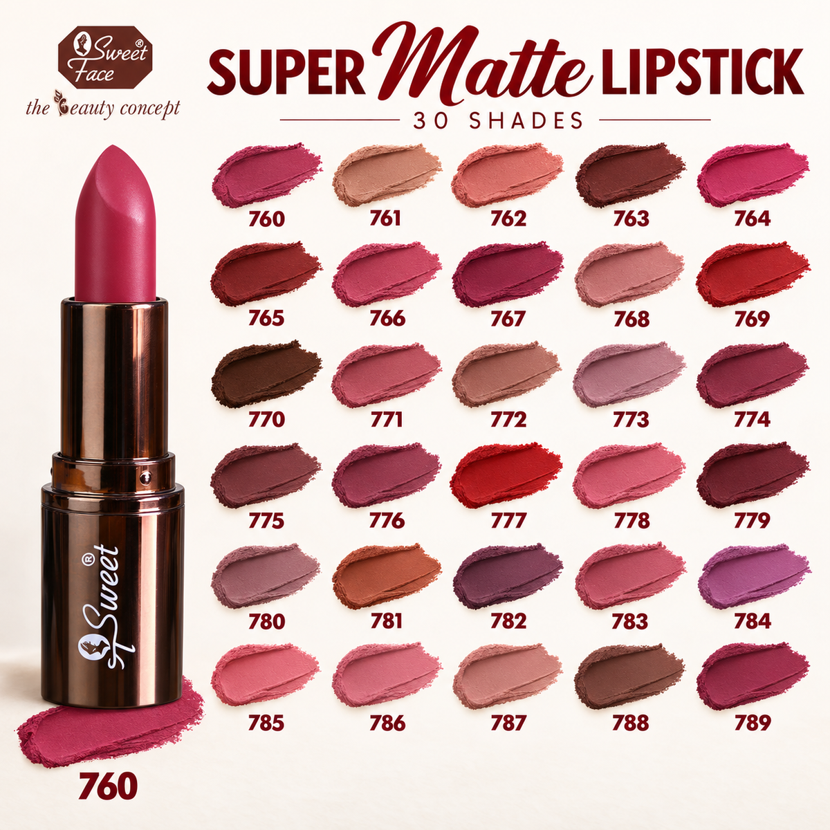 Sweetface Super Matte Lipstick