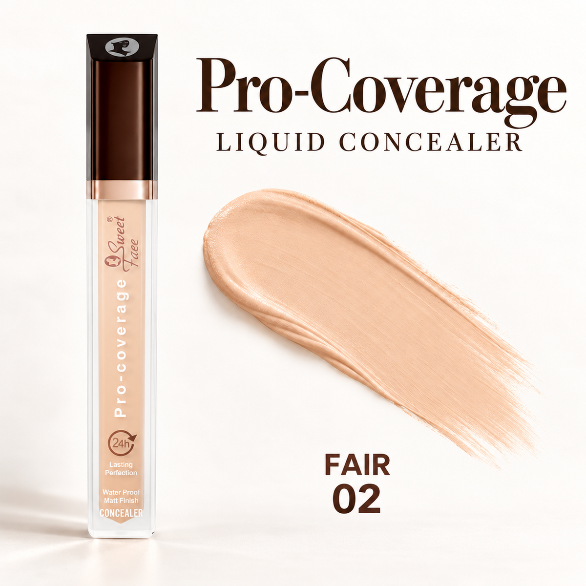 Sweetface Pro-Coverage Liquid Concealer – Fair 02
