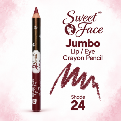 Sweetface Jumbo Lip/Eye Crayon Pencil – Shade 24
