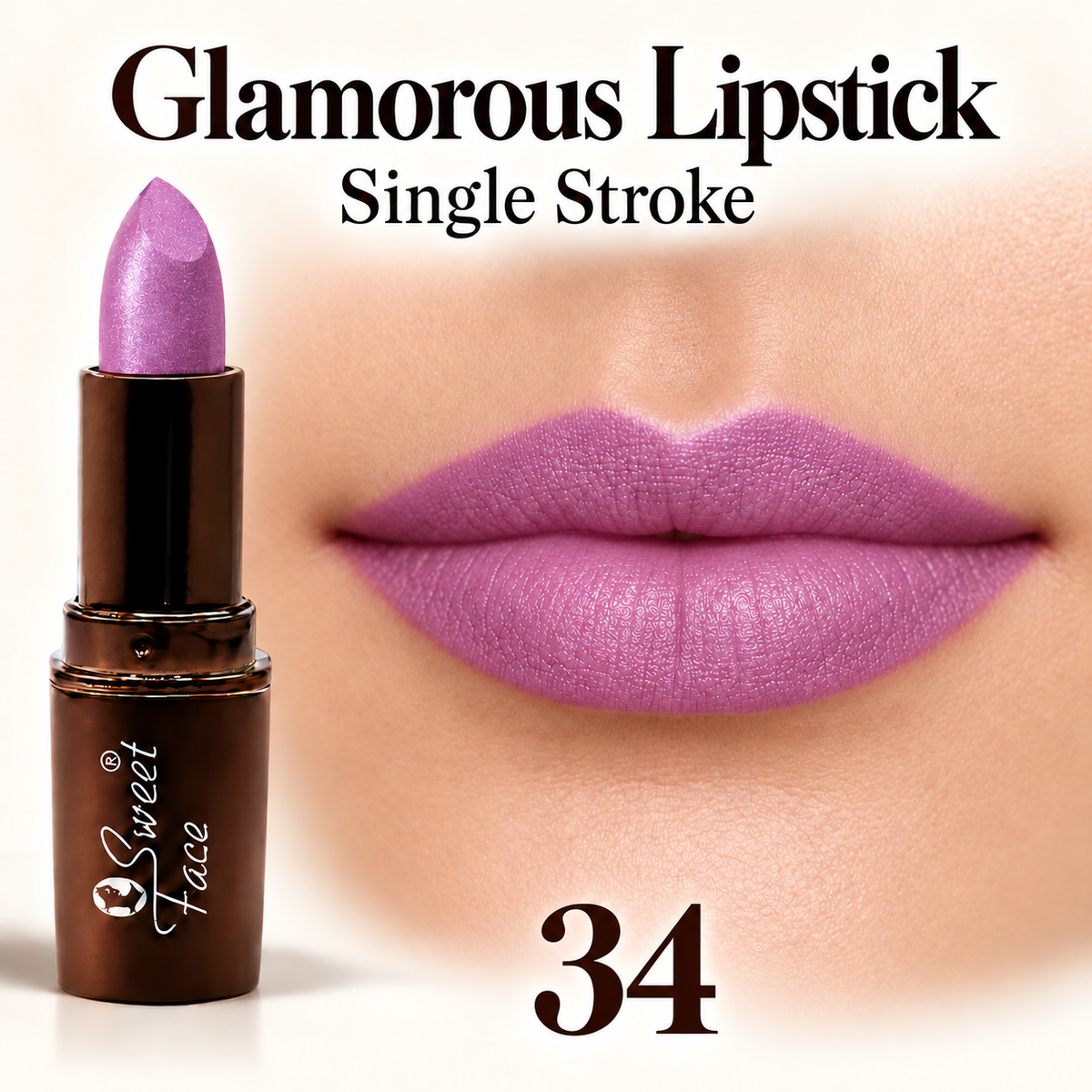 Sweetface Glamorous Lipstick – Shade 34