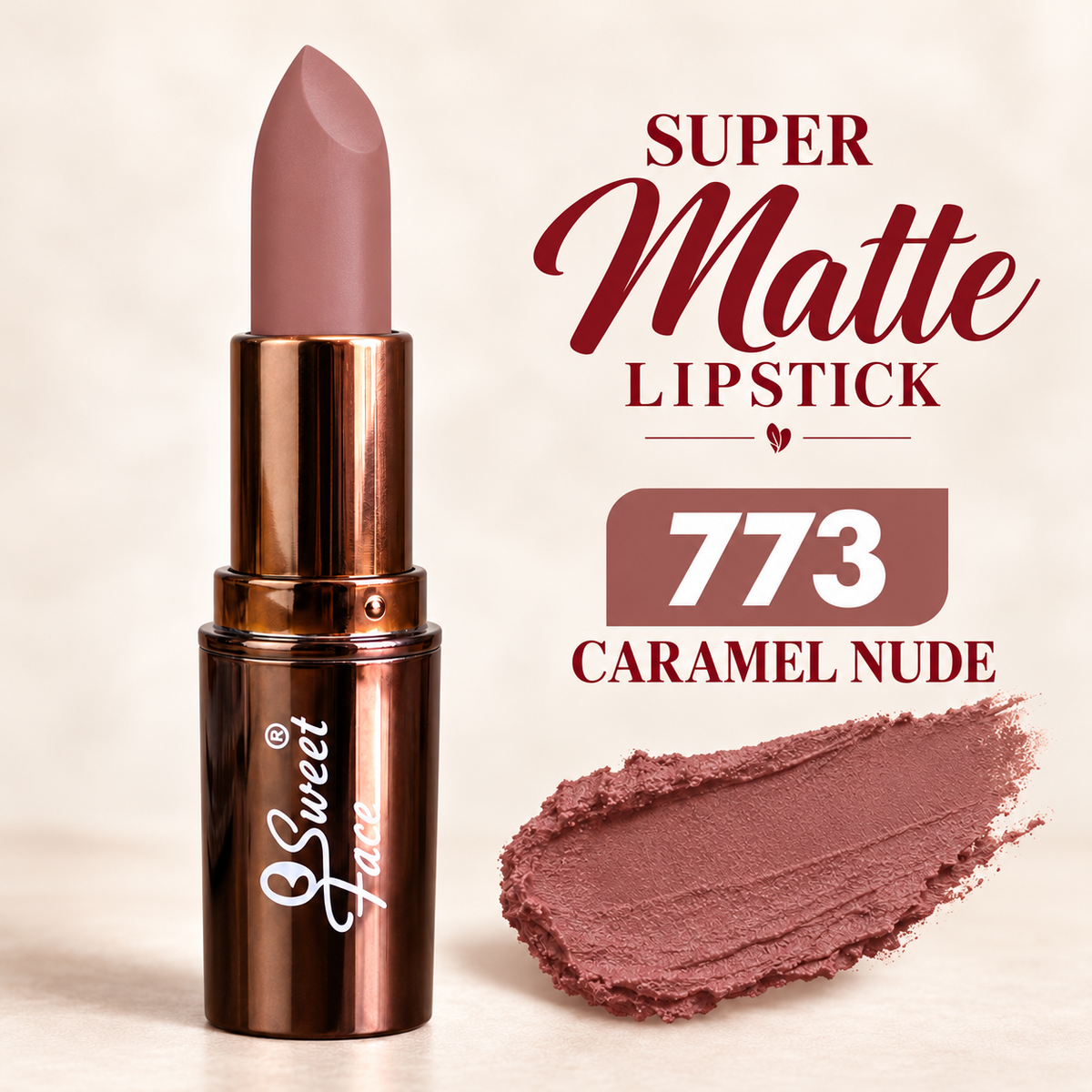 Sweetface Super Matte Lipstick – Shade 773