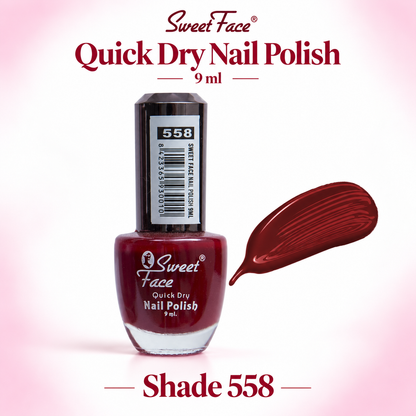 Sweetface Quick Dry Nail Polish 9ml – Shade 558