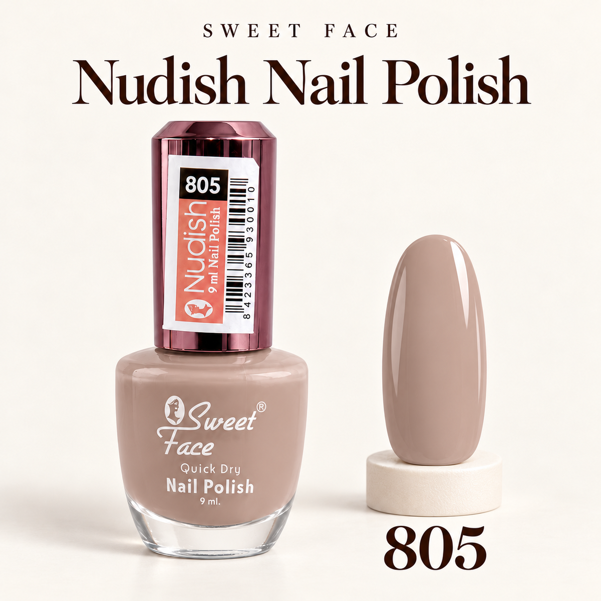 Sweetface Nudish Nail Polish – Shade 805