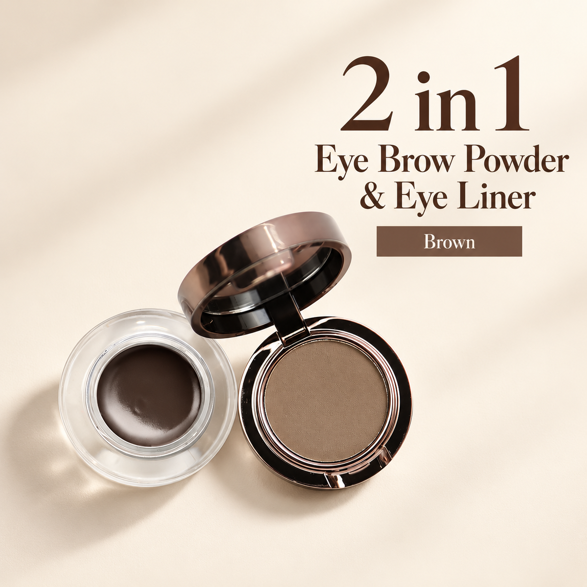 Sweetface 2 in 1 Eyebrow Powder & Eyeliner – Brown