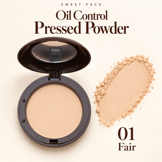 Sweetface Oil Control Pressed Powder – Fair 01