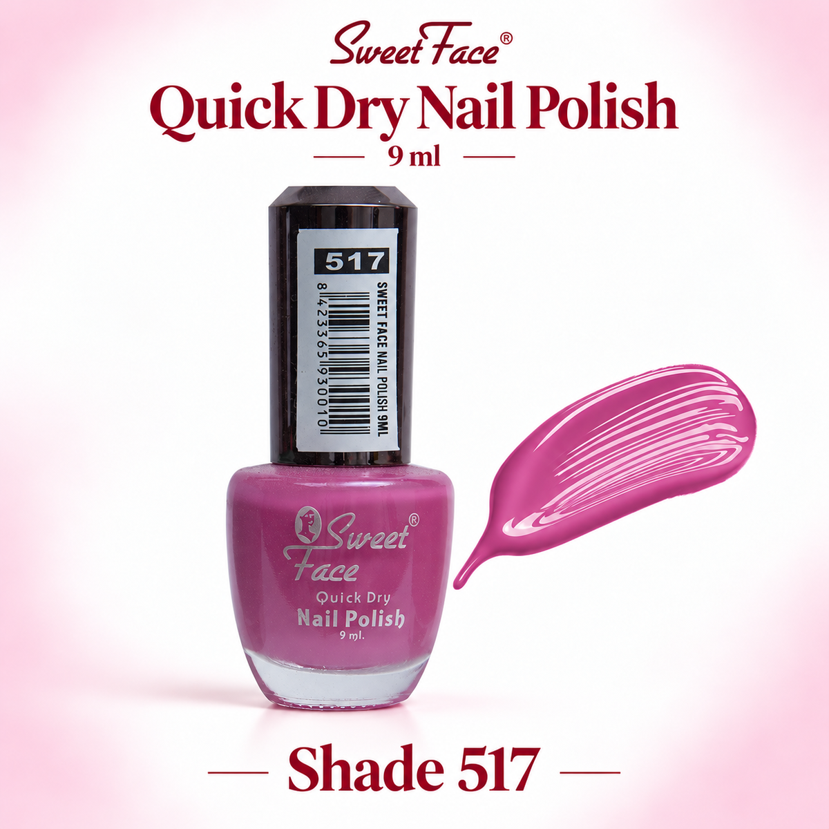 Sweetface Quick Dry Nail Polish 9ml – Shade 517