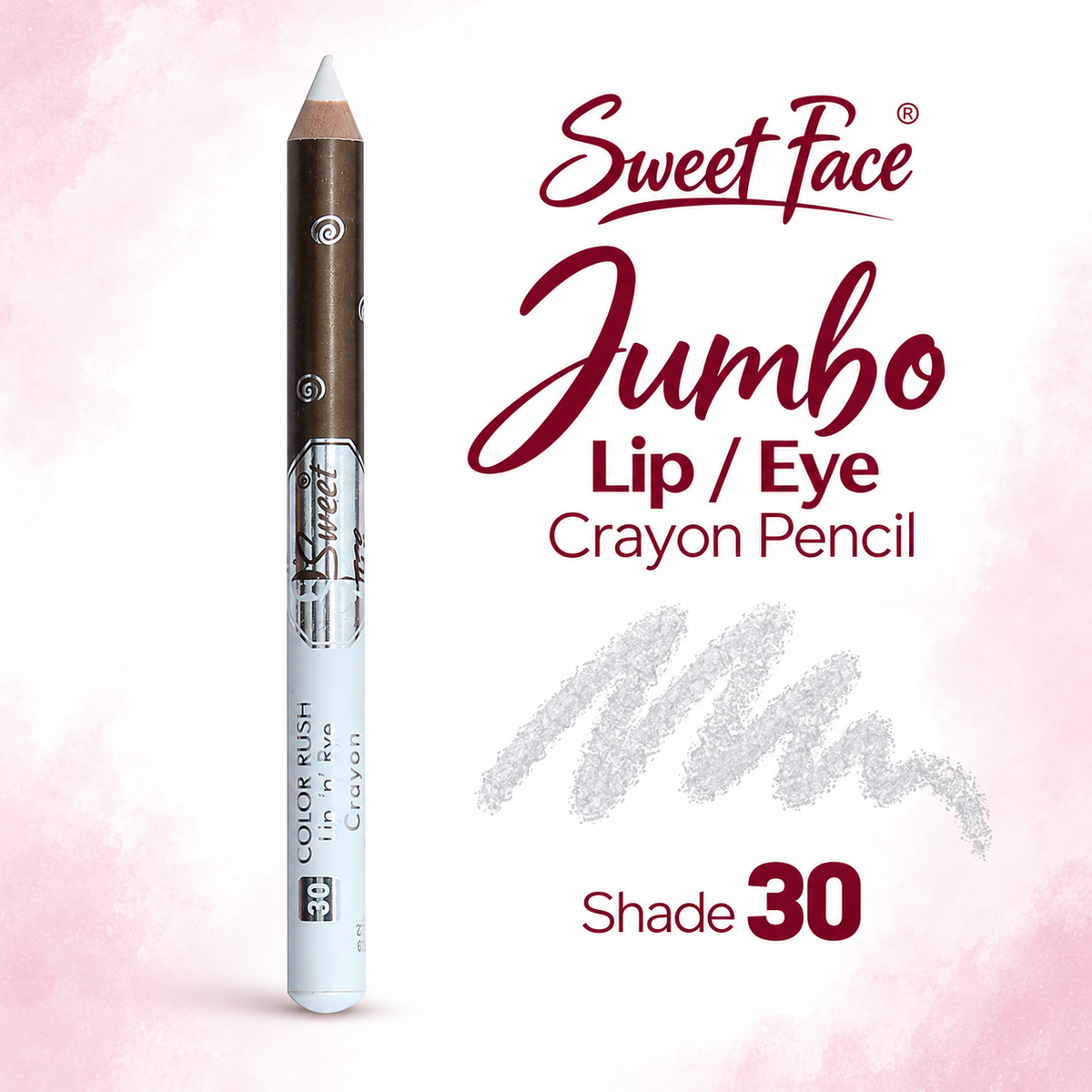 Sweetface Jumbo Lip/Eye Crayon Pencil – Shade 30