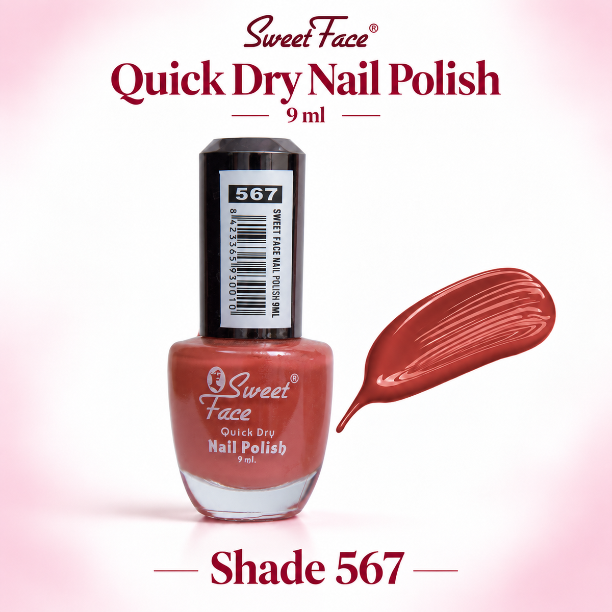 Sweetface Quick Dry Nail Polish 9ml – Shade 567