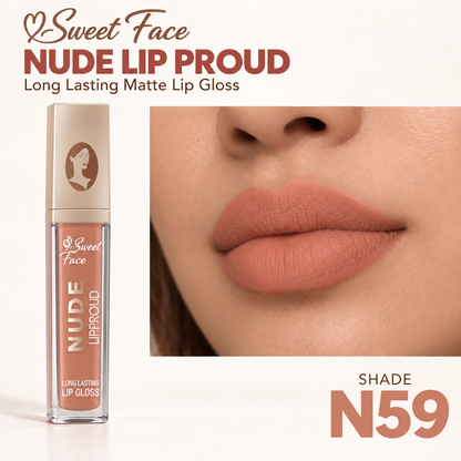 Sweetface Nude Long Lasting Matte Lip Gloss – Shade 59