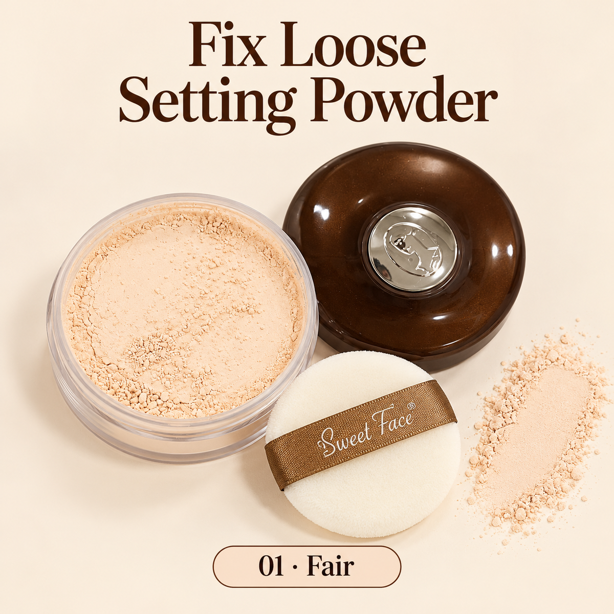 Sweetface Fix Loose Setting Powder – Fair 01