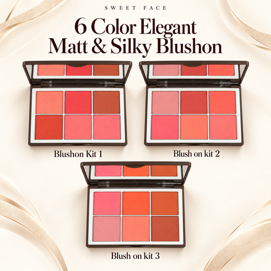 Sweetface 6 Color Elegant Matte & Silky Blush On
