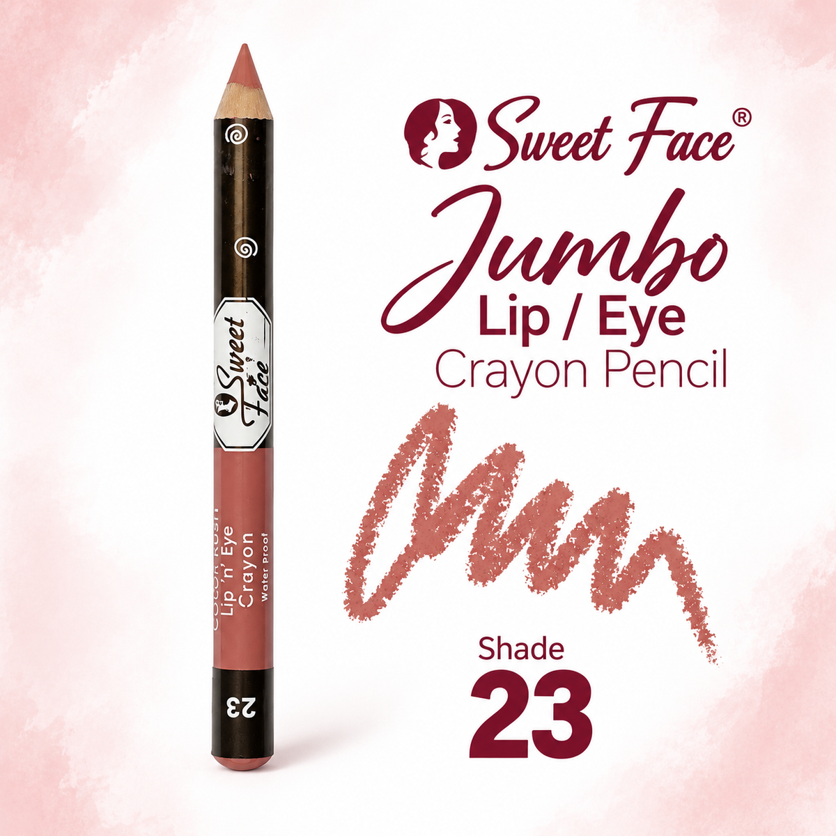Sweetface Jumbo Lip/Eye Crayon Pencil – Shade 23