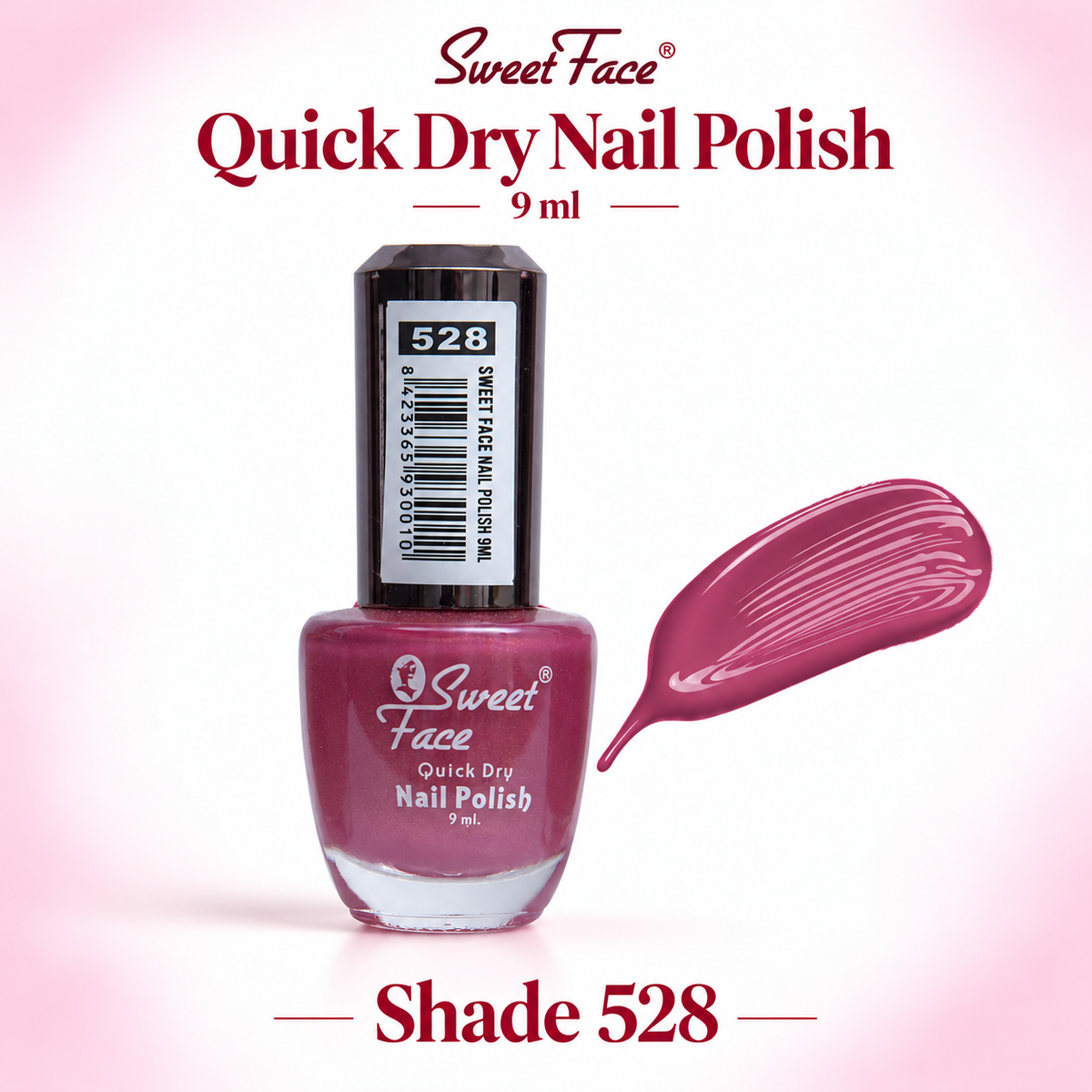Sweetface Quick Dry Nail Polish 9ml – Shade 528