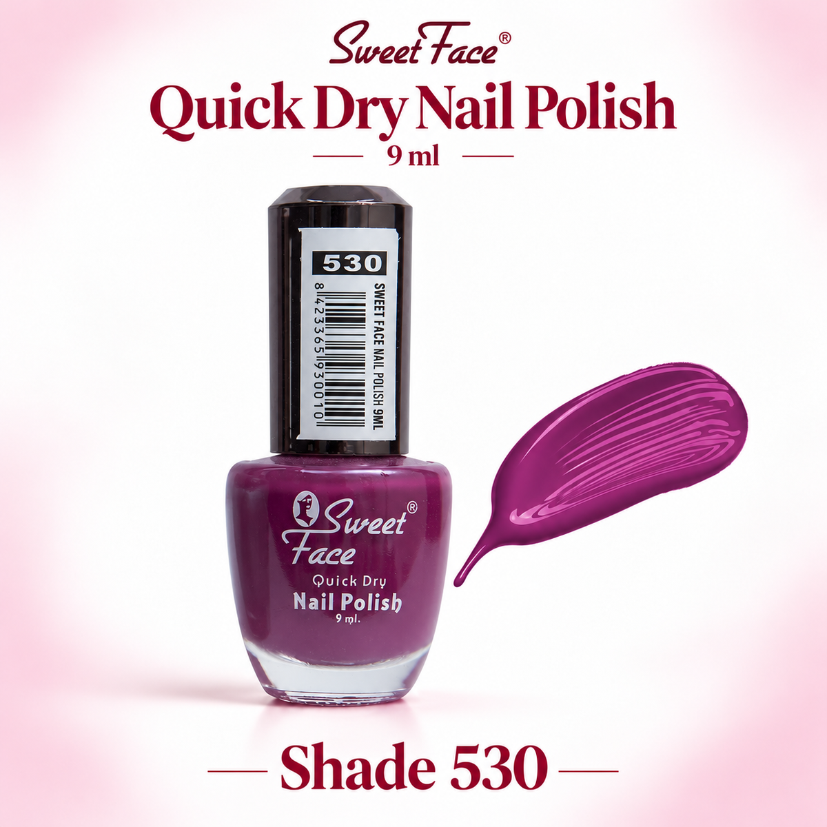 Sweetface Quick Dry Nail Polish 9ml – Shade 530