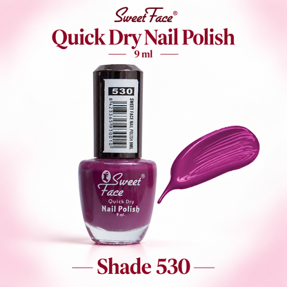 Sweetface Quick Dry Nail Polish 9ml – Shade 530