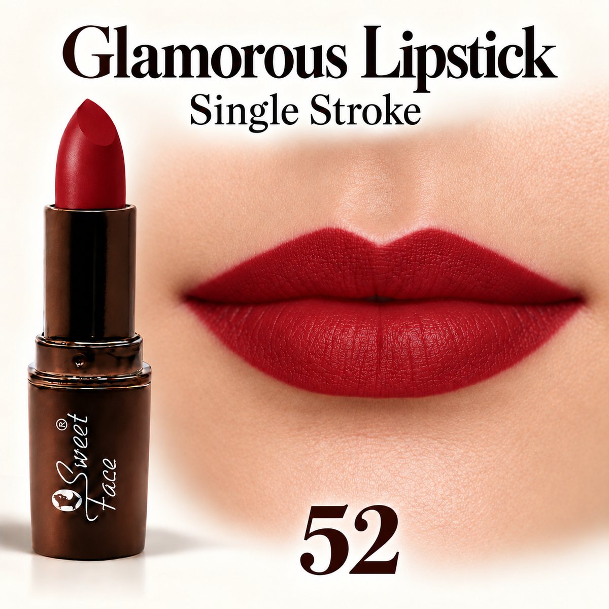 Sweetface Glamorous Lipstick – Shade 52