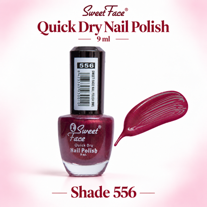 Sweetface Quick Dry Nail Polish 9ml – Shade 556