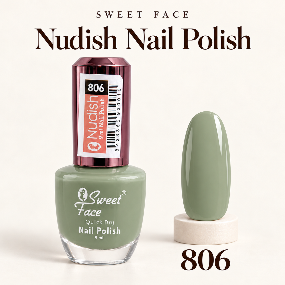 Sweetface Nudish Nail Polish – Shade 806