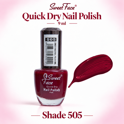 Sweetface Quick Dry Nail Polish 9ml – Shade 505