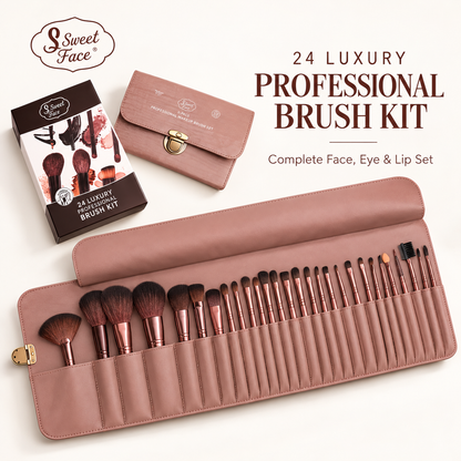 Sweetface 24 Pcs Luxury Professional Brush Kit