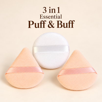 Sweetface 3 in 1 Essential Puff & Buff