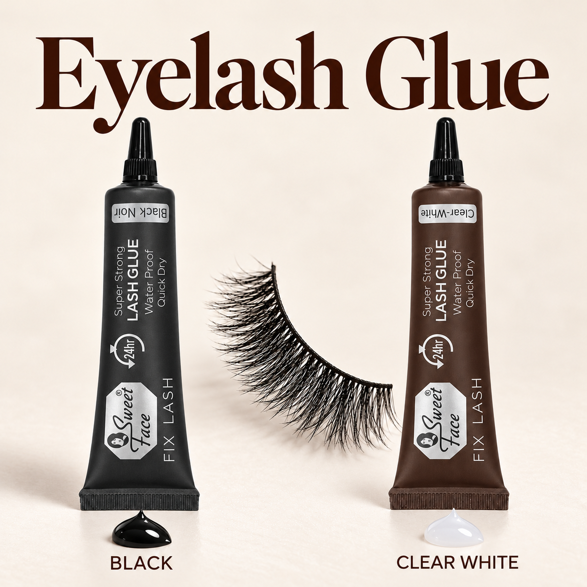 Sweetface Eyelash Glue – Latex-Free Lash Adhesive