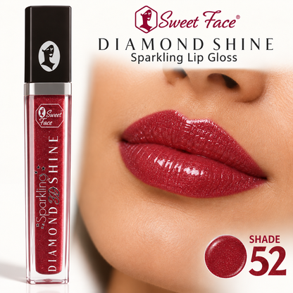 Sweetface Sparkling Diamond Shine Lip Gloss – Shade 52