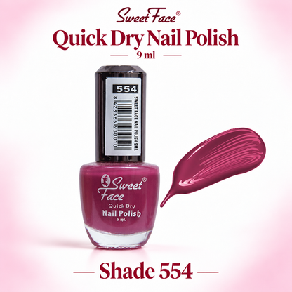 Sweetface Quick Dry Nail Polish 9ml – Shade 554
