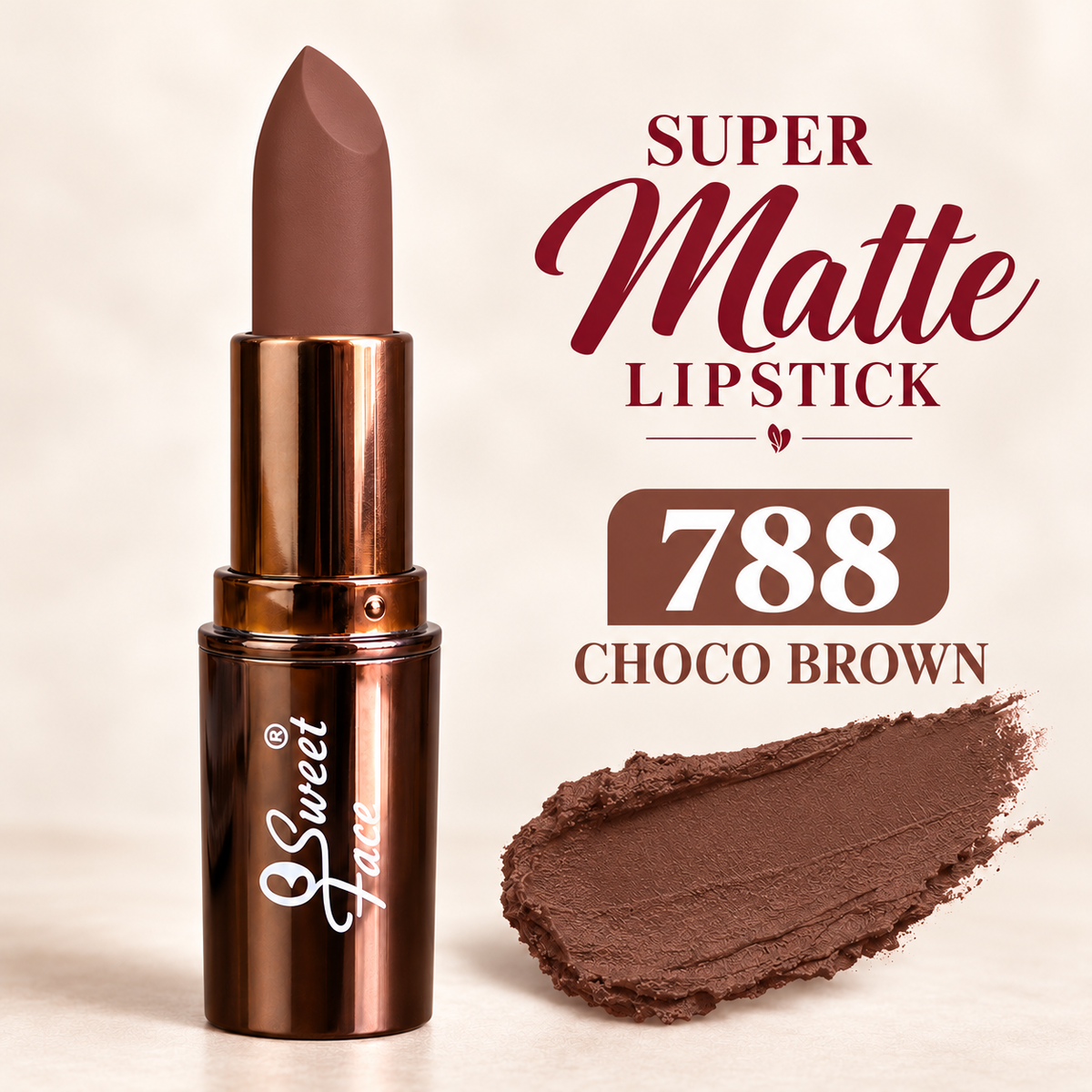 Sweetface Super Matte Lipstick – Shade 788